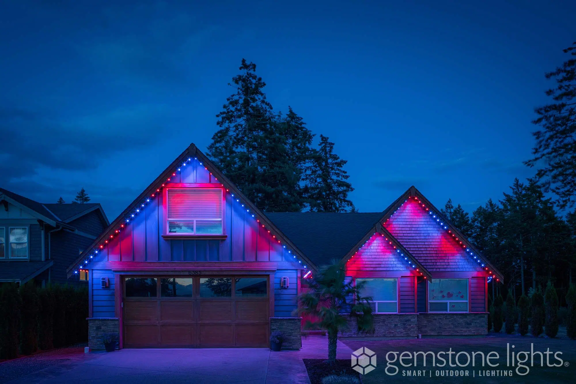 Frontline Fire & Electrical_Calgary Christmas Lighting Gemstone_Residential11